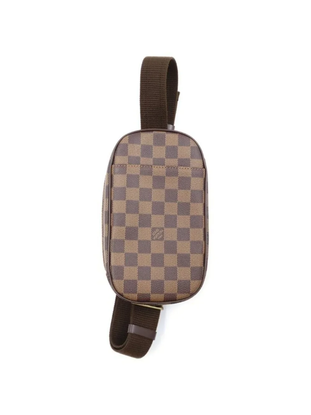 Louis Vuitton Damier Pochette Gange Leather Body Shoulder Bag Brown